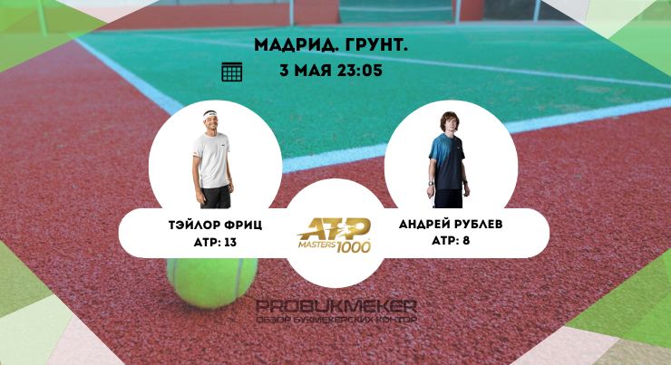 Тейлор Фритц – Андрей Рублев